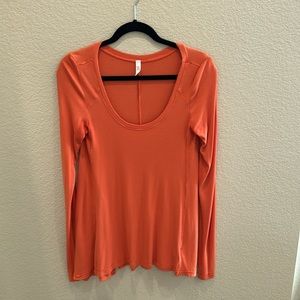 Free people burnt orange tunic top